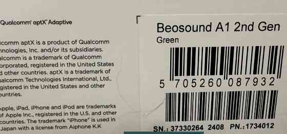 Колонка Bang & Olufsen.-Beosound A1 2nd Generation Киев