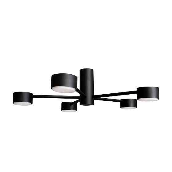 Люстра потолочная MSK Electric Copter на пять круглых плафонов под лампы GX53 черная NL 8041-5 BK Одесса