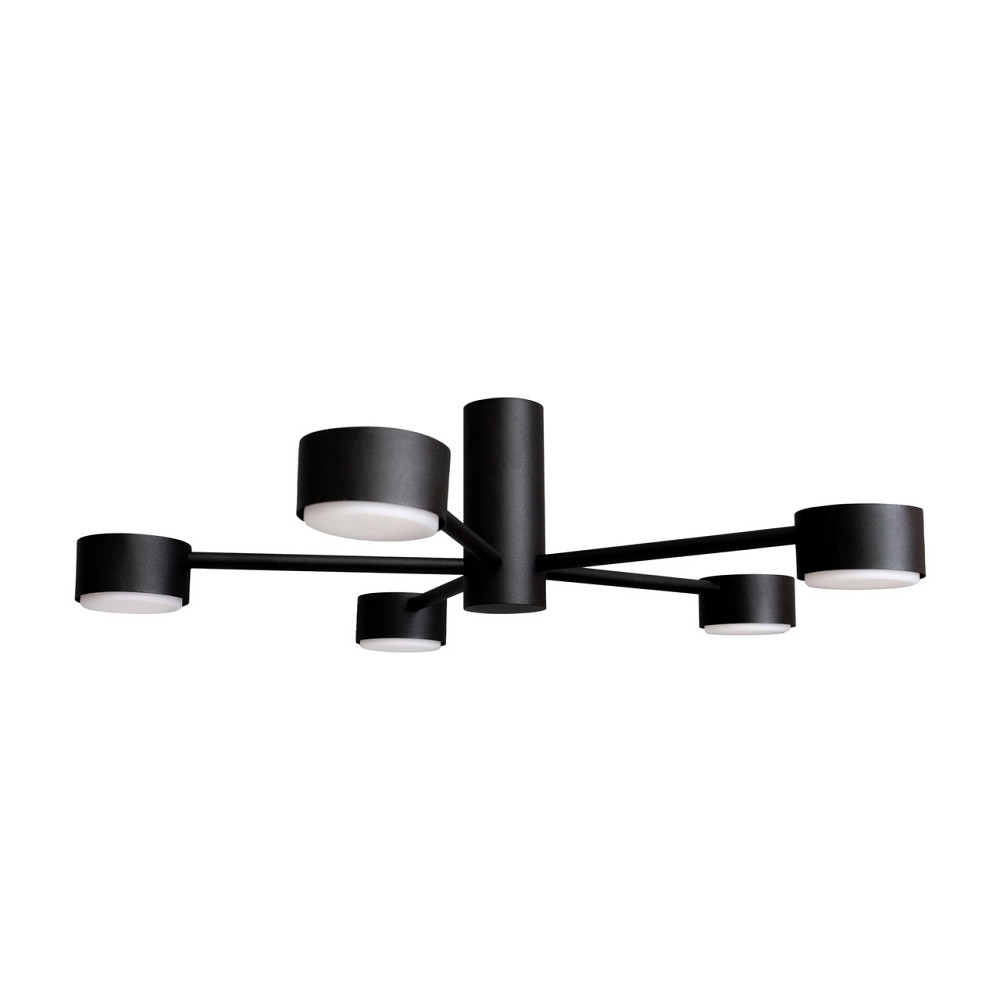 Люстра потолочная MSK Electric Copter на пять круглых плафонов под лампы GX53 черная NL 8041-5 BK Одесса - изображение 1