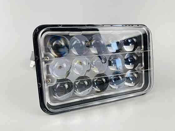 Фара LED прямокутна 45W, 15 ламп, дальній і ближній промінь 10/30V 6000K товщина: 78 мм Мукачево