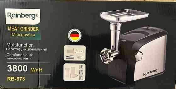 М'ясорубка з тертками та соком 3в1 Rainberg 3800 Вт. Київ