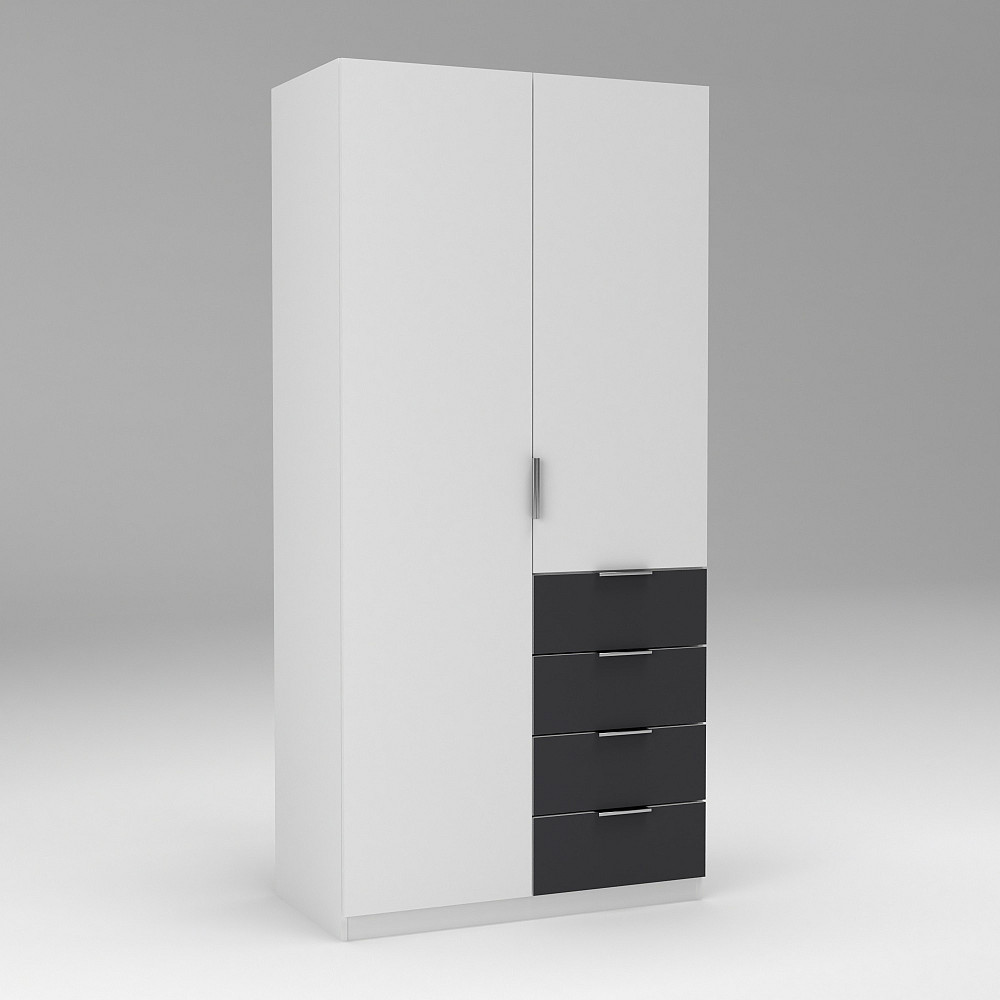 Шафа Крістал 1, Білий/Антрацит, 1000х520х2100 Львів - фото 3