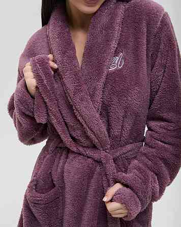 Теплий однотонний жіночий халат Nicoletta Queen — Велюрсофт 94118 Київ