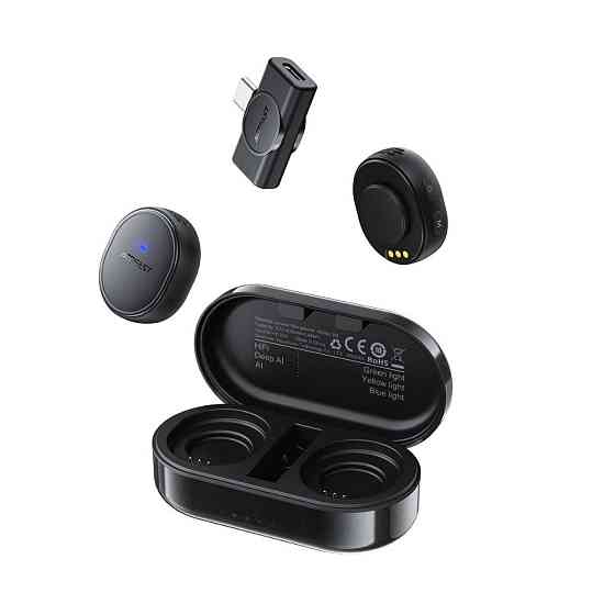 Беспроводная микрофонная система ACEFAST R3 dual-mic (Type-C) Black Одесса