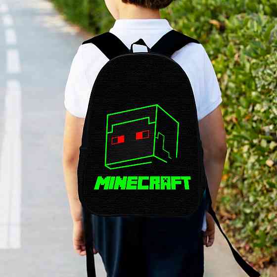 Рюкзак дитячий майнкрафт "Minecraft" 34х27см, міський ранець для хлопчика з принтом (00318) Київ