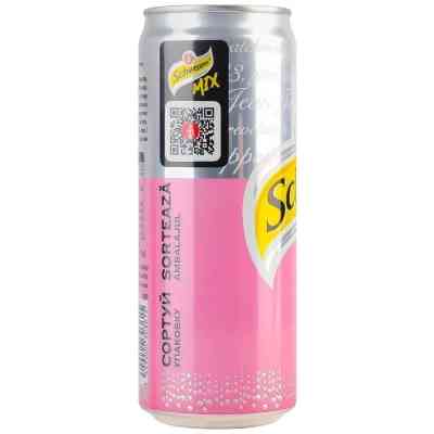 Напиток Schweppes Pink Tonic Безалкогольный сильногазированный 330 мл (5449000303615) Винница