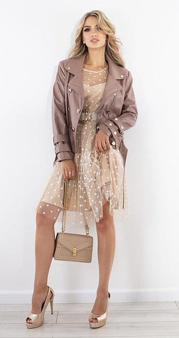 Стильна куртка з екошкіри (44) Київ - фото 5