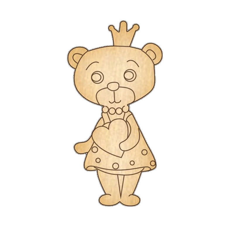 Заготовка брошки для розфарбовування "Ведмедик-1" FDZB-033 Вінниця - фото 1