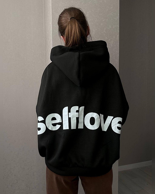 Жіноча стильна тепла худі оверсайз якісна трьохнитка на флісі Одеса - фото 6