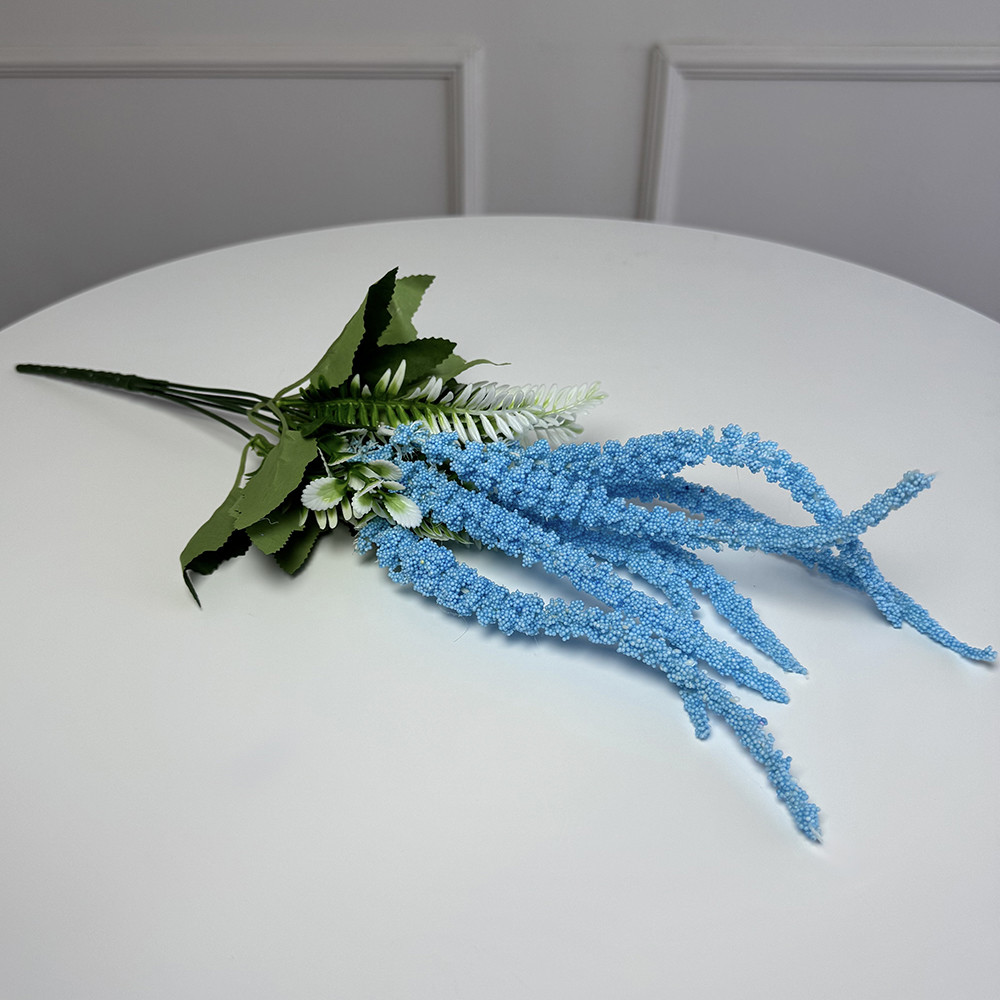 Ветка амаранта искусственная 5шт/уп. Цвет: голубой KZ-80 Ивано-Франковск - изображение 1