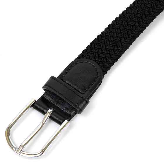 Текстильный женский ремень классика Vintage 20546 Черный Киев