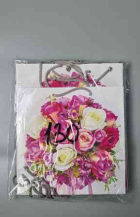 Пакет бумажный подарочный квадратный 23*24*10(артKV-130) (12 шт) Харьков