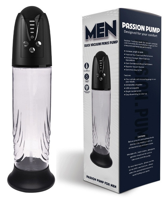 Автоматична вакуумна помпа із зарядкою від USB CANWIN Passion Pump Men - P668AU Sex Aura Київ - фото 1