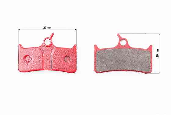 Гальмівні колодки Disk-brake (Shimano BR-M755, M755DH, XTR Pre-02, Grimeca system 8, Hope M4, Sram 9,0), червоні YL-1010 Киев