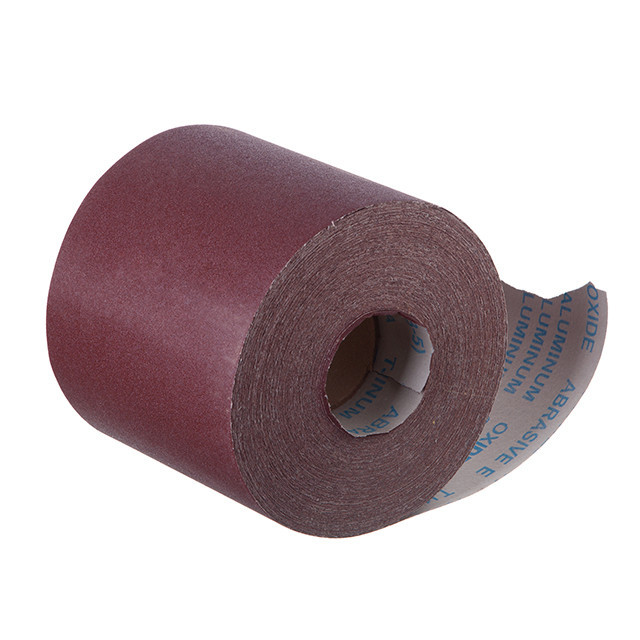 Шкурка шліфувальна, тканинна основа, К100, 200 мм × 50 м INTERTOOL BT-0720 Київ - фото 1
