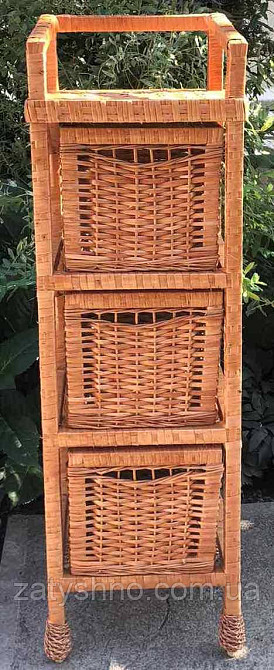 Комод плетеный из лозы на 3 ящика Киев - изображение 4