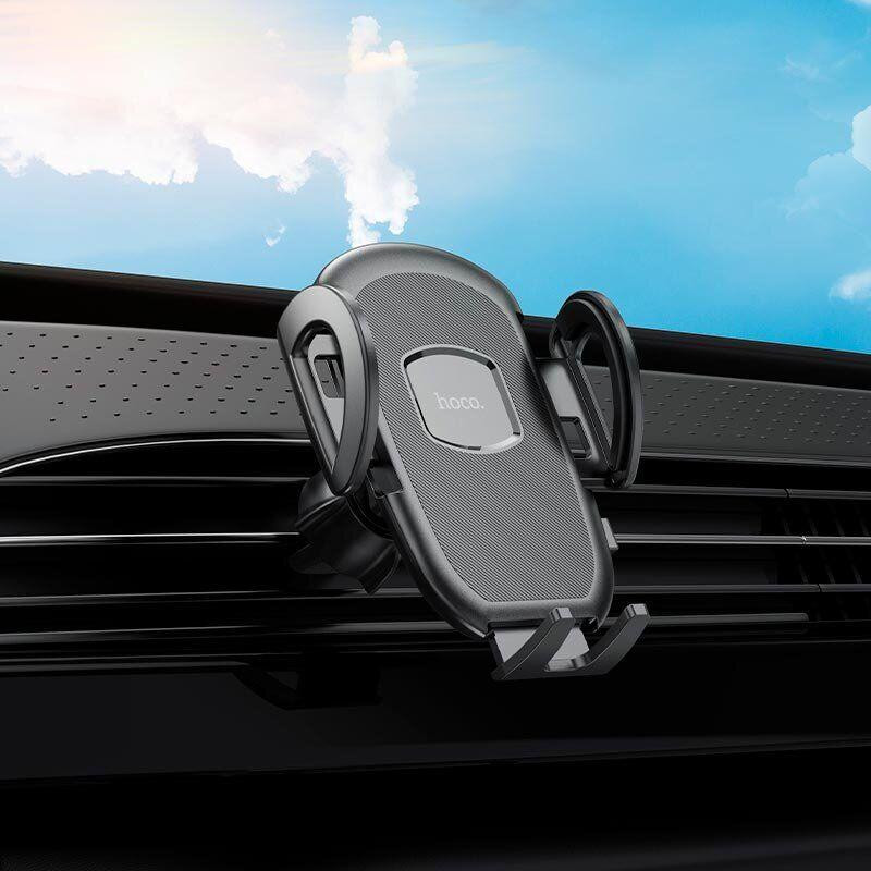 Автотримач для телефона HOCO H8 General car holder(air outlet) Black Київ - фото 12