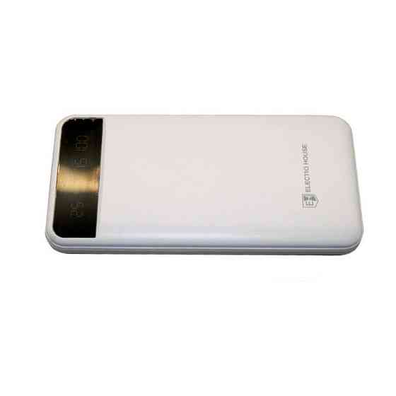 Павербанк для смартфона 10000 mAh с фонариком type-c Белый Киев