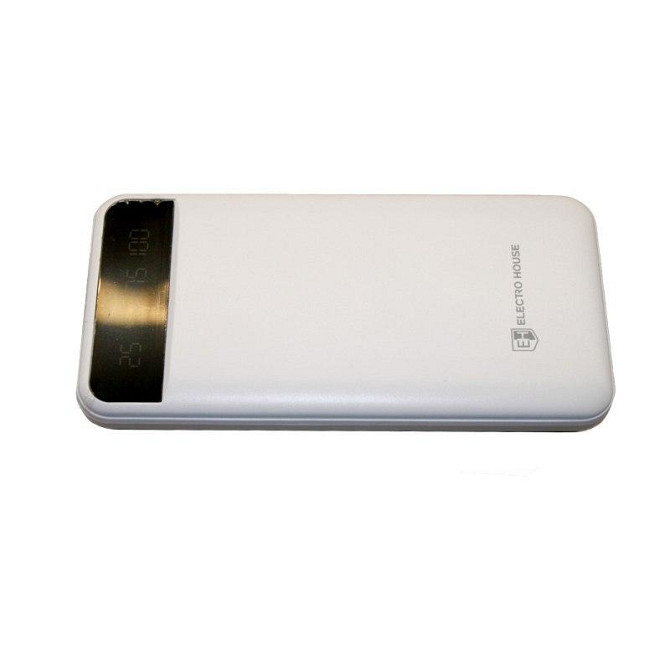 Павербанк для телефону 10000 mAh з ліхтариком type-c Білий Київ - фото 2