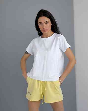 Базова футболка жіноча однотонна Білий XL Харків