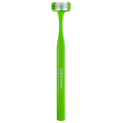 Зубная щетка Dr. Barman's Superbrush Regular Трехсторонняя Мягкая Салатовая (7032572876212-light-green) Винница - изображение 1