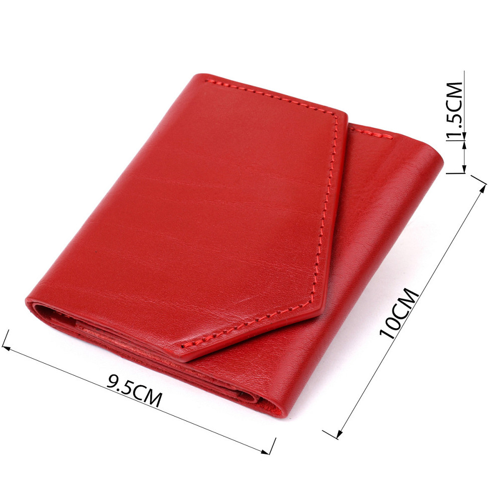 Женский кожаный кошелек Красный (GRANDE PELLE) Киев - изображение 7