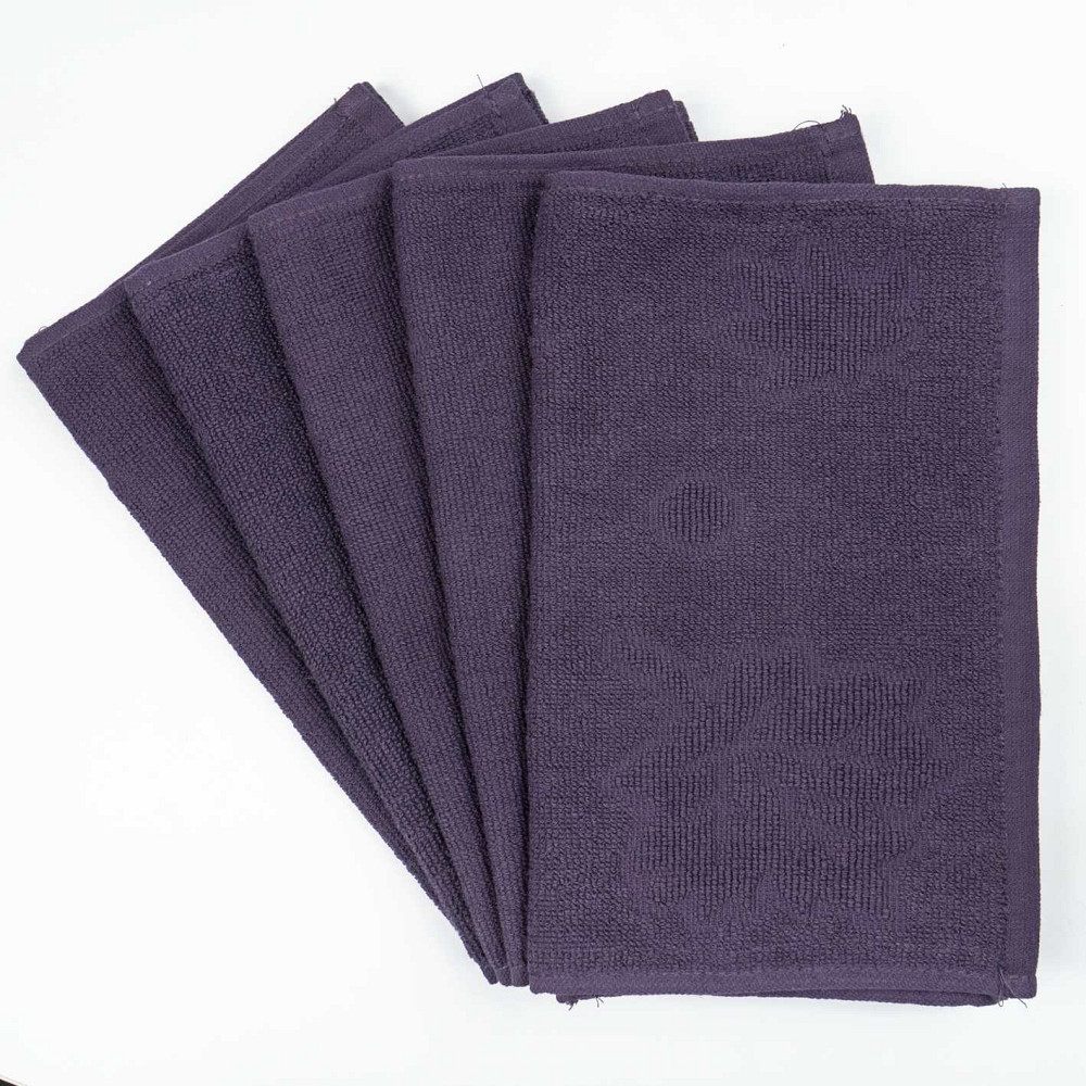 Кухонна жакардова серветка GM Textile 25х45 см 380 г/м2 (Фіолетовий) Суми - фото 3
