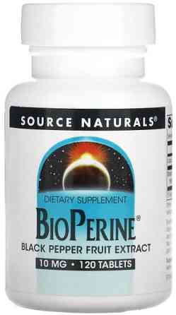Біоперин Source Naturals Bioperine 10 мг 120 таблеток Київ