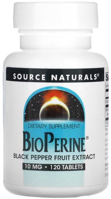 Біоперин Source Naturals Bioperine 10 мг 120 таблеток Київ - фото 1