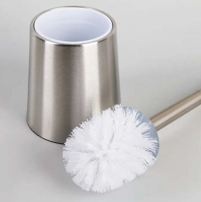 Ерж для туалета на пол Zerix LR914 с крышкой из нержавеющей стали цвет хром (LL1216) Черновцы - изображение 6