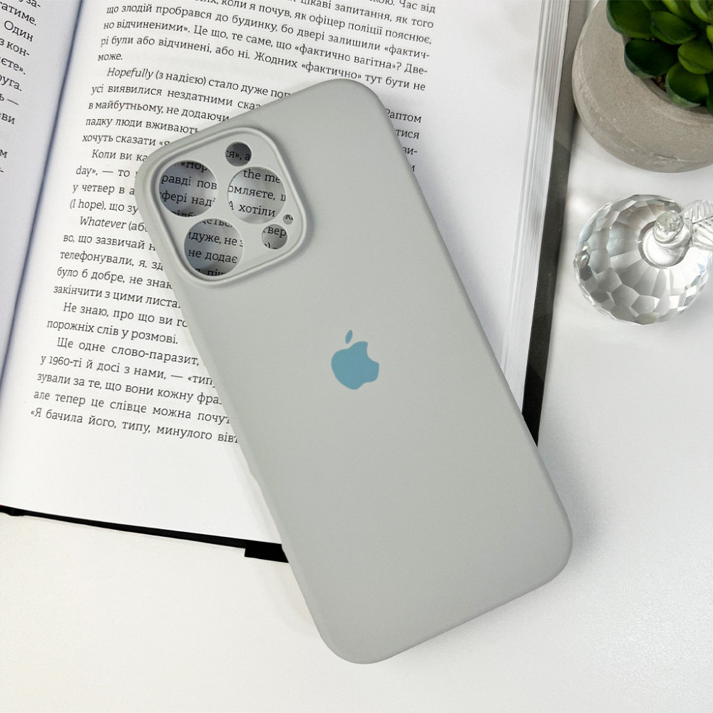 Силіконовий чохол для iPhone 16 Pro Max, Сірий Київ - фото 3