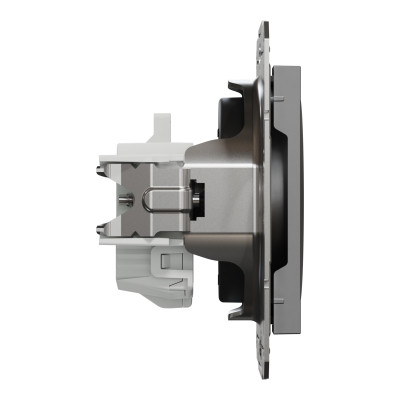 Розетка Schneider Electric ASFORA без заземлення антрацит (EPH3000171) Вінниця - фото 3