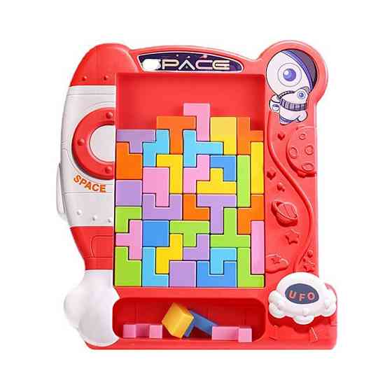 Дитяча розвиваюча іграшка 3 в 1 "Пазли, тетріс, танграм" 8792(Pink) Вінниця