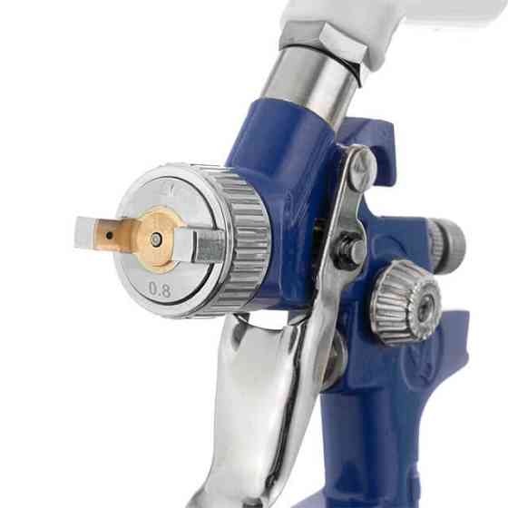Набір фарбопультів HVLP 3 од., (форсунки 0,8, 1,3, 1,7 мм), регулятор тиску, два пластикових та один металевий бачок INTERTOOL Київ