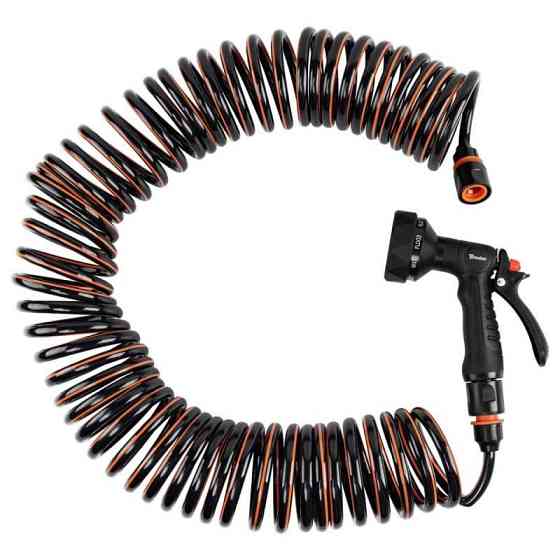 Комплект зі спіральним шлангом та 9-функціональним пістолетом SPIRNG FLEX, 15 м, WSF15 Київ