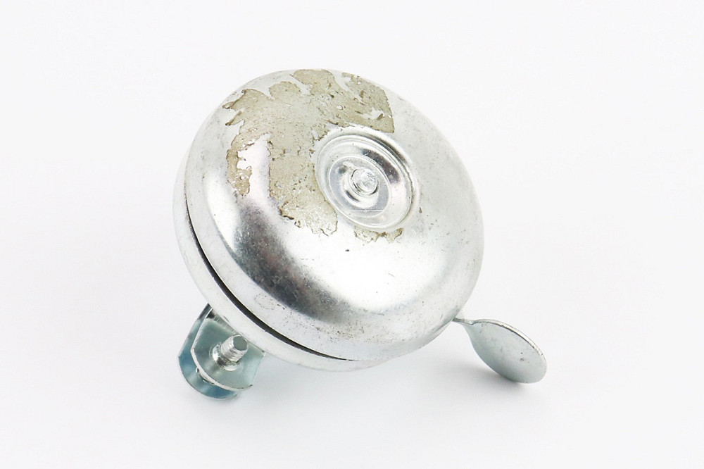 Дзвінок механічний, хром (можливі незначні вм'ятини, потертості, іржа) Київ - фото 1