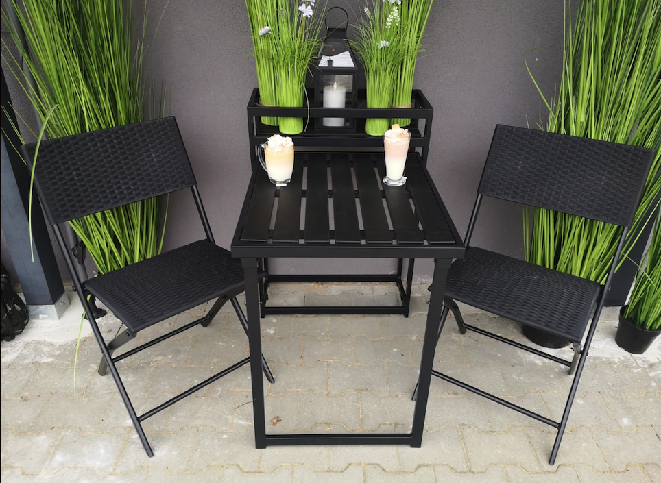 Комплект балконних меблів Jumi Kirbi New з тумбою для квітів Київ - фото 7