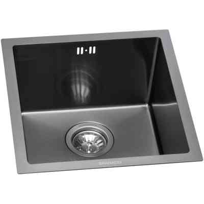 Мийка кухонна GRANADO Under top mini STEEL S201 black (GS10201B) Вінниця