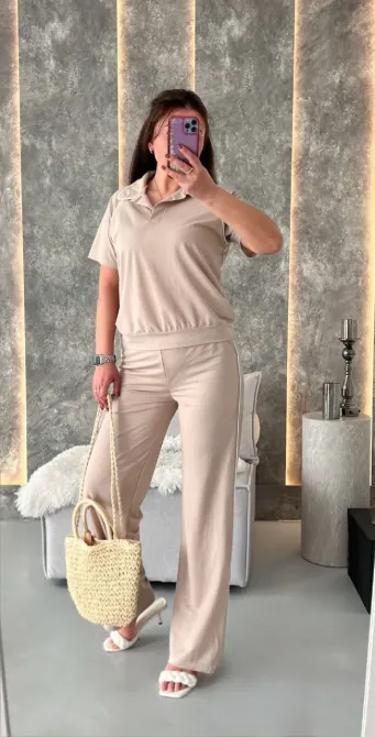 Жіночий костюм поло з брюками та лампасами Одеса - фото 7