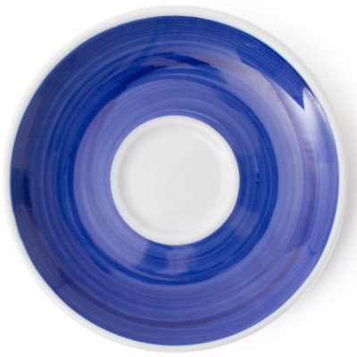 Блюдце Ancap серія Verona Millecolori 12 см Blue для серій "Verona/Torino/Roma Millecolori Hand Painted" (34405) Вінниця - фото 1