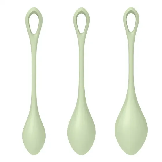 Набір йоні намистин Satisfyer Yoni Power 2 Light Green, диаметр 2-2,5-3см, вес 22-44-73гр Львов