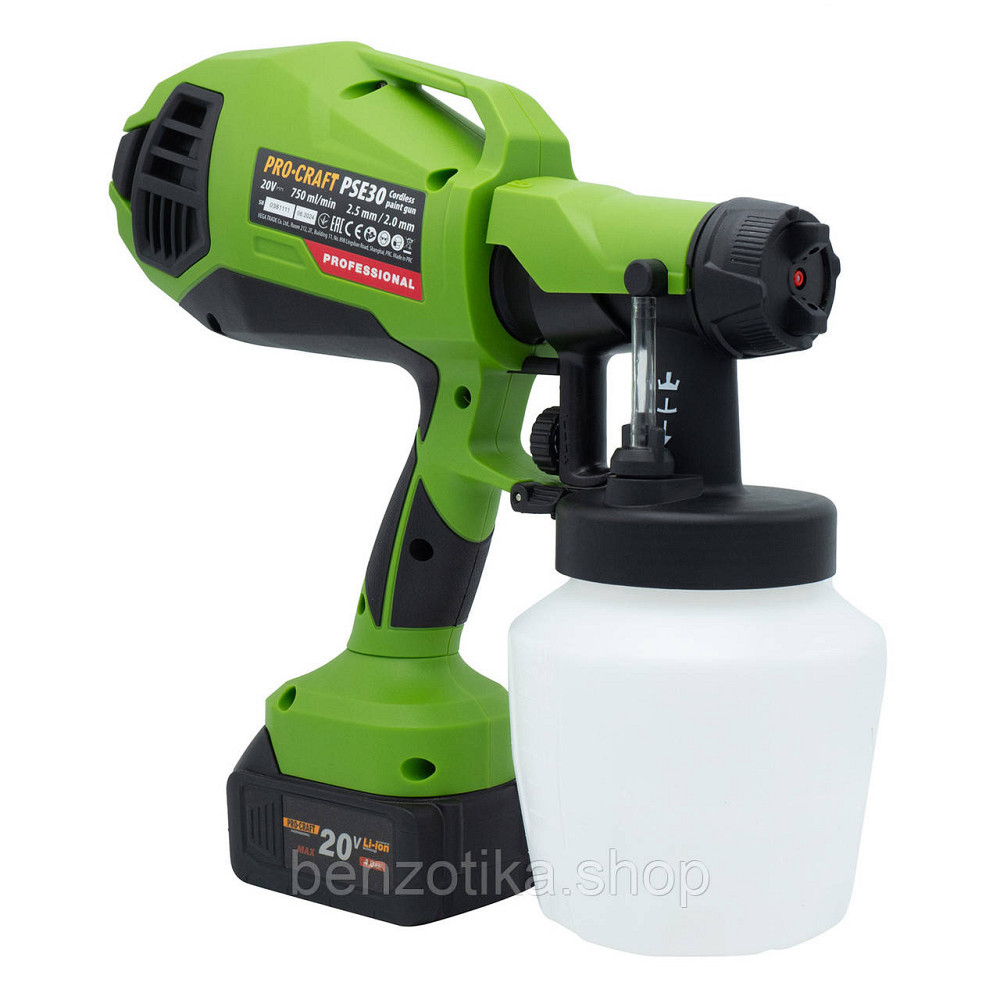 Акумуляторний фарбопульт Procraft PSE30 (без акб та зп) Киев - изображение 3