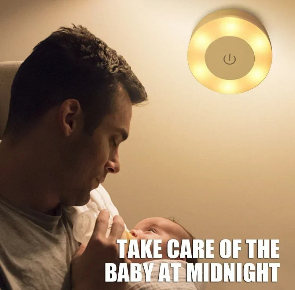 Сенсорний LED нічник-світильник Теплий білий Смела - изображение 4