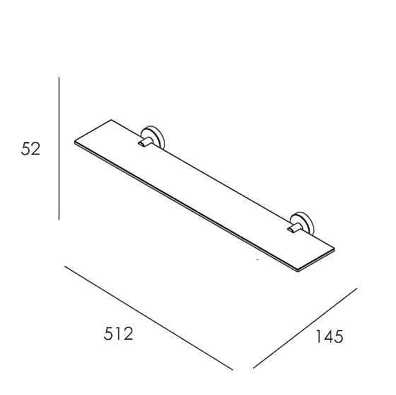 Полиця для ванни IMPRESE SKALA хром Київ