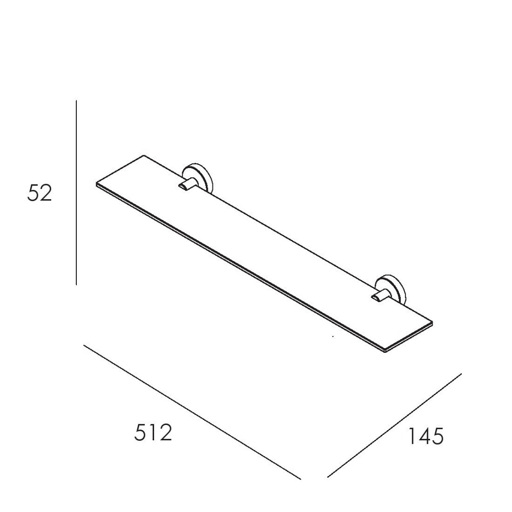Полиця для ванни IMPRESE SKALA хром Київ - фото 2