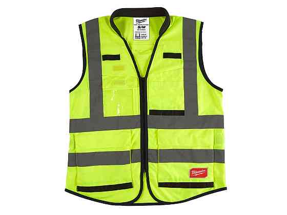 Жилет сигнальний Hi-Viz PREMIUM MILWAUKEE жовтий, розмір L/XL Одеса