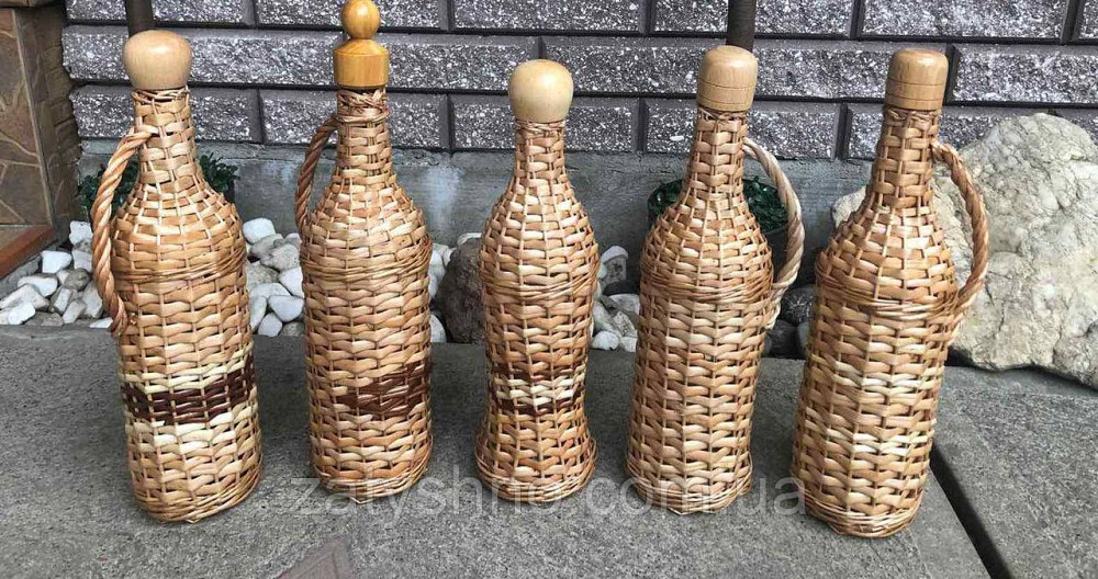 Плетеная бутылка 0,5 литра Киев - изображение 2