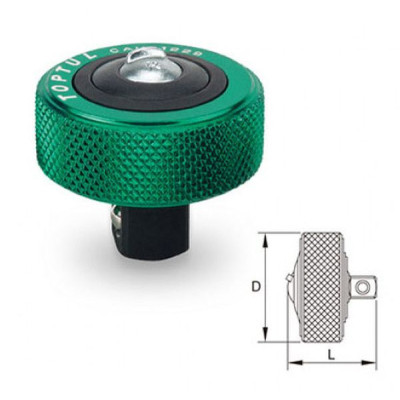 Тріскачка Toptul міні дискова 1/2" 52 зубці (CAUB1633) Вінниця - фото 2