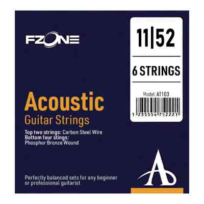 Струни для гітари Fzone Acoustic Bronze (11-52) (AT103) Вінниця