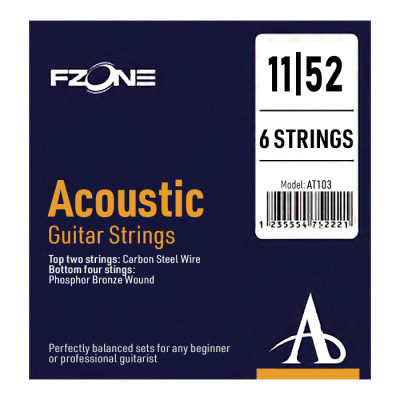 Струны для гитары Fzone Acoustic Bronze (11-52) (AT103) Винница - изображение 1